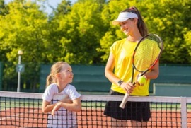Selecting the right tennis racquet can help prevent elbow injury